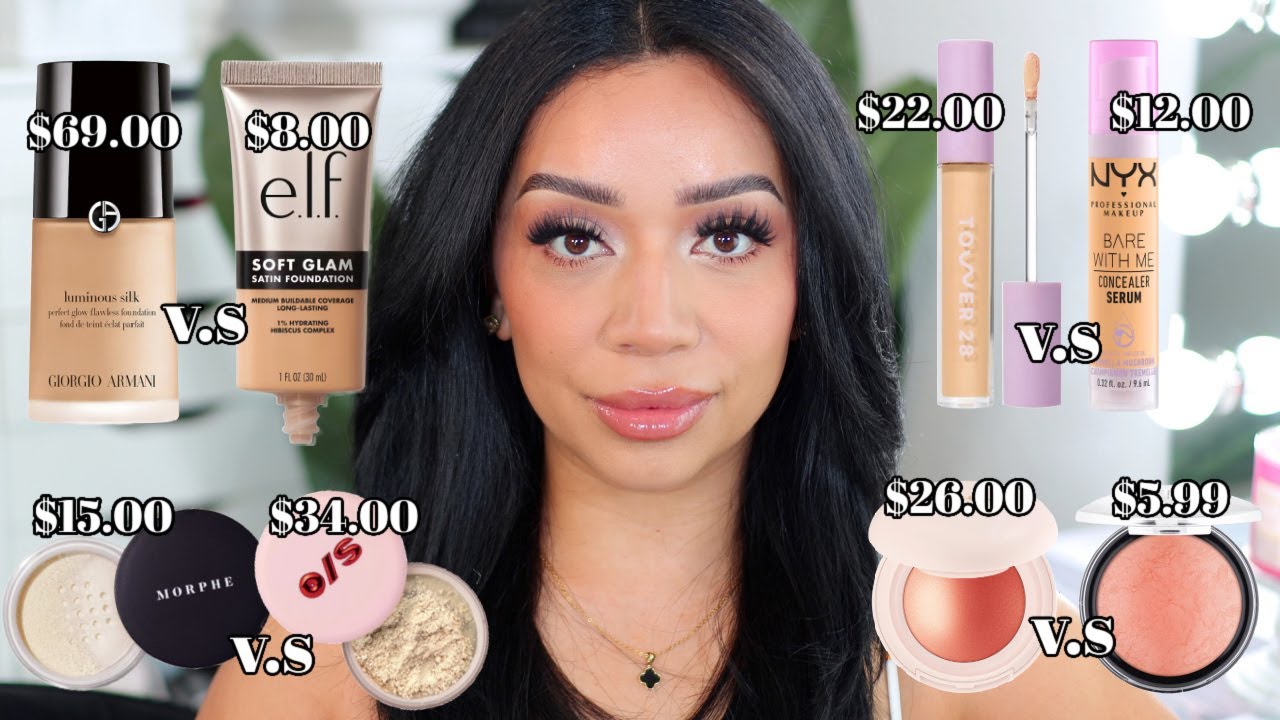 High end Makeup v.s Drugstore Makeup | VIRAL Drugstore Makeup Dupes You NEED!