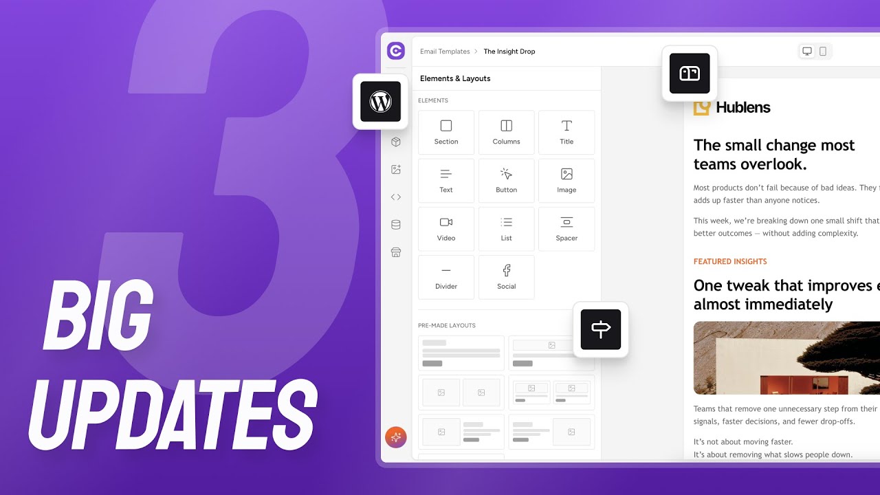 New WordPress Integration, Email Builder Secrets, and Our Roadmap Revealed!