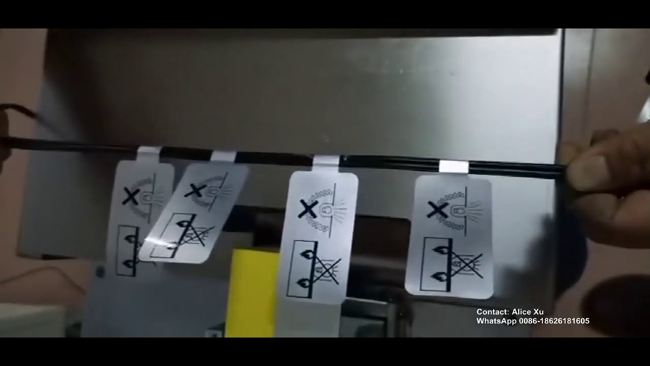 Cable Wire Folded Flag Label Machine,Wire Labels Marker, Cable Stickers Label Markers Machine