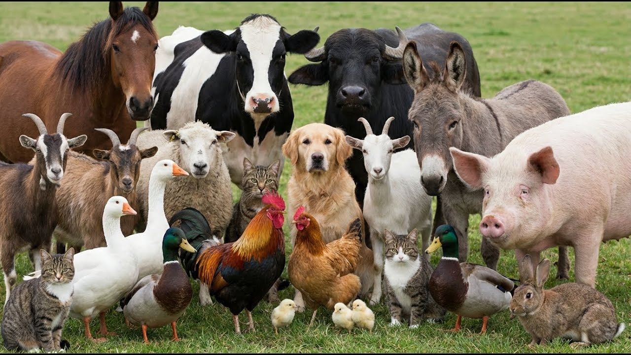 Farm Animal Sounds for Kids: Cow, Goat, Sheep, Pig, Chicken