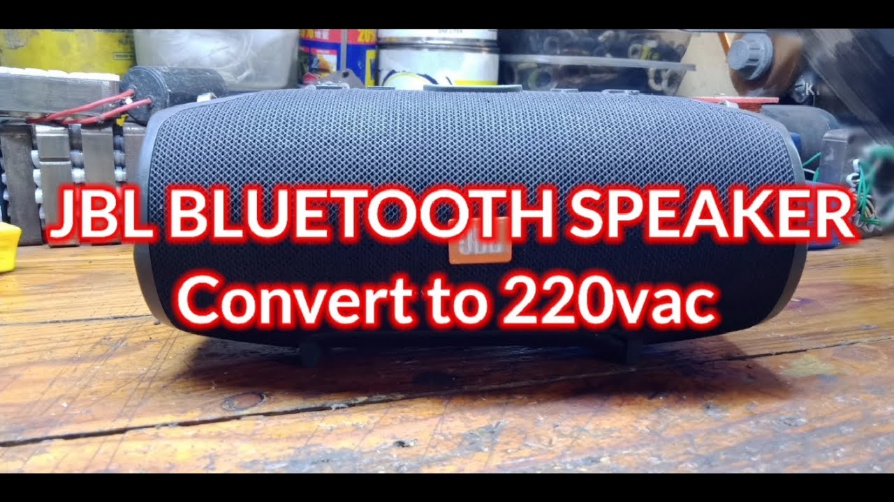JBL Bluetooth speaker - CONVERT to 220vac (sira charging port)