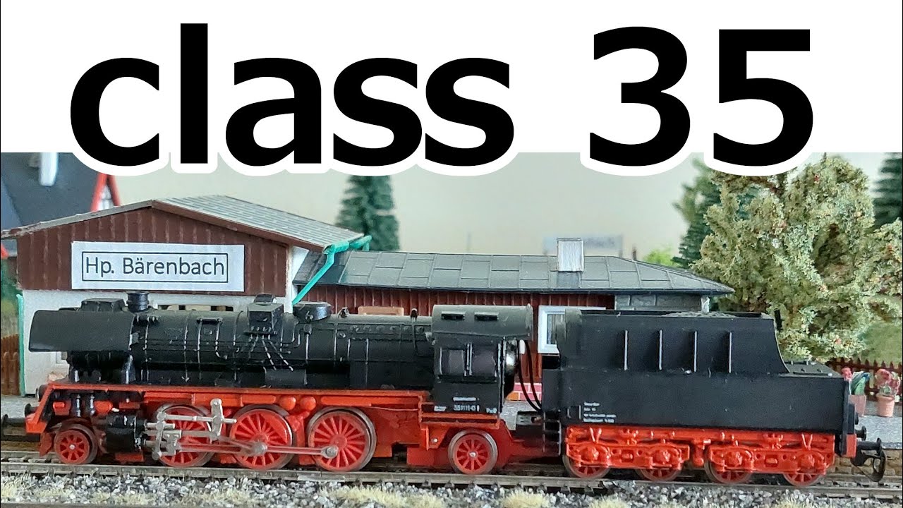 steam locomotive class 35 (DR)  -  gauge TT  -  model and reality
