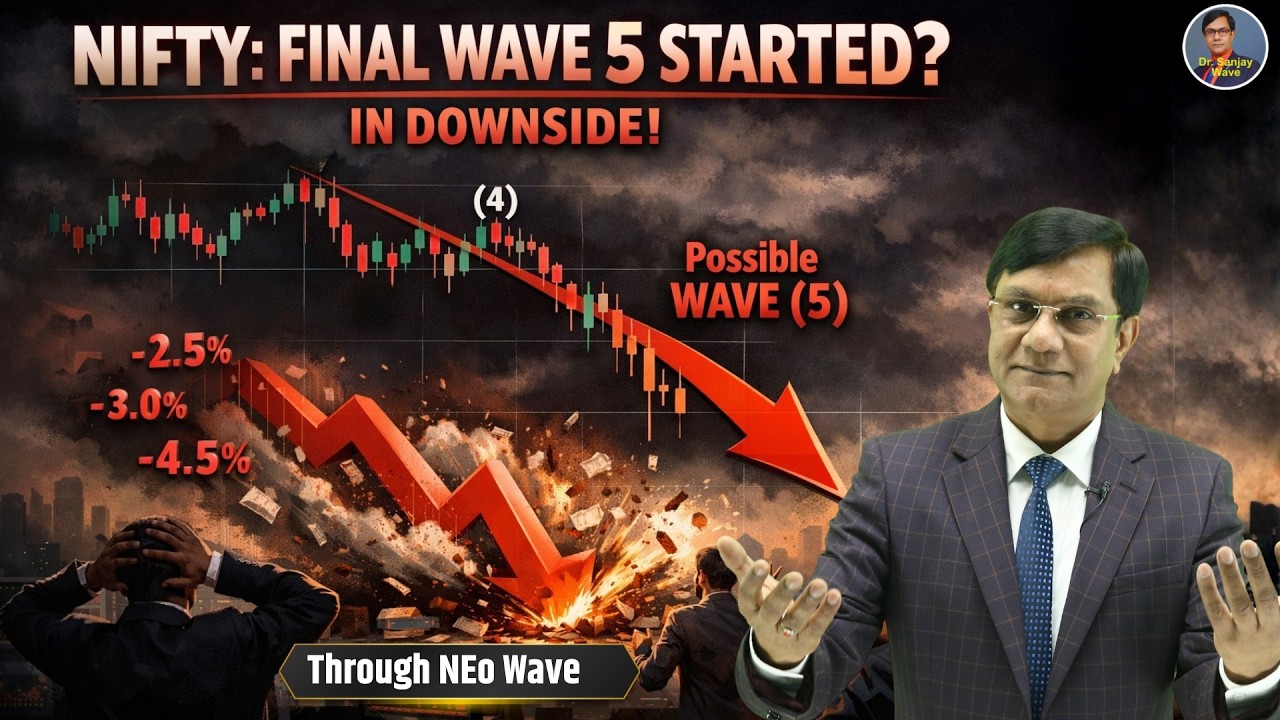 Nifty 50 Crash Decoded! Wave C Final Leg? SELL Strategy Revealed | Elliott Wave + NEo Wave