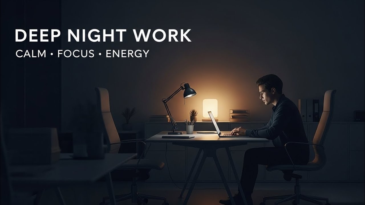 Deep Calm Focus Music for Night Work | Clear Mind & Steady Energy – AURALITH
