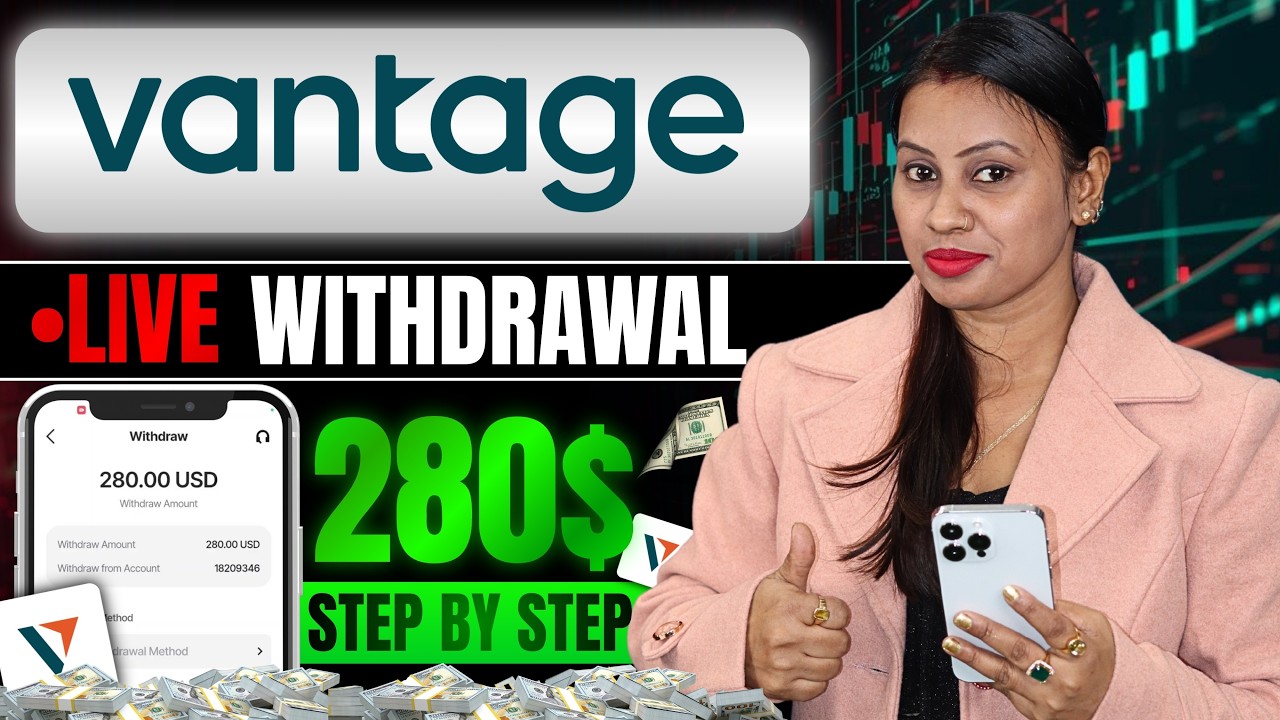 Vantage Live Withdrawal $280 In TRC20 | How To Withdrawal Money In Vantage | Vantage Payment Proof