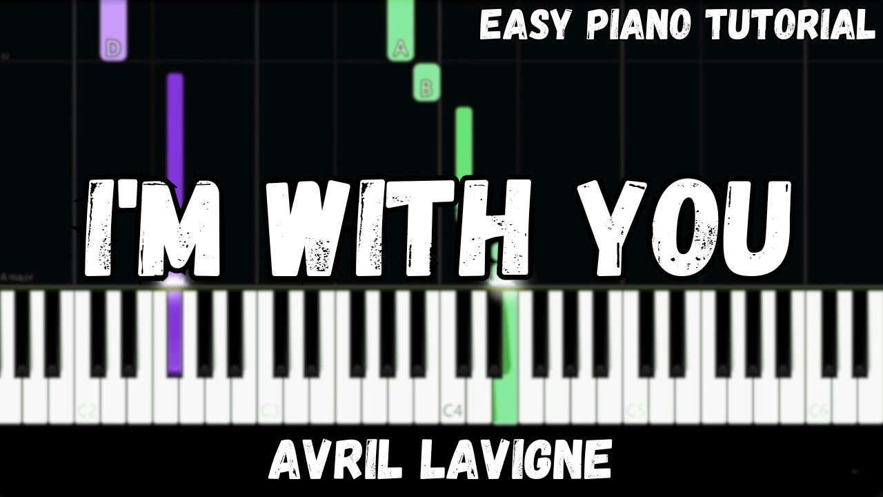 Avril Lavigne - I'm With You (Easy Piano Tutorial)