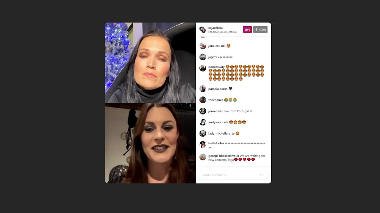 Instagram Live with Floor Jansen