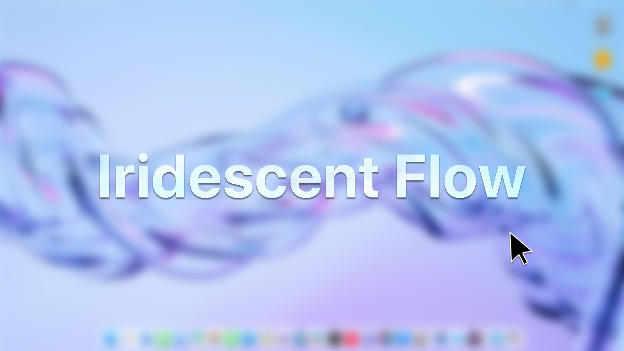 Iridescent Flow | Liquid Glass Tech Ambient Loop ♬ #DesktopScreen