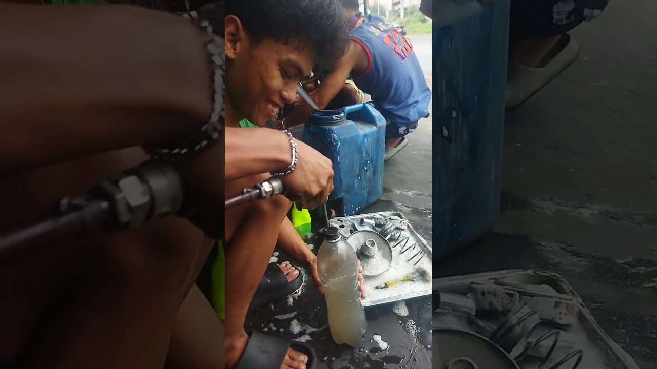 Honda click cleaning crankcase cover 