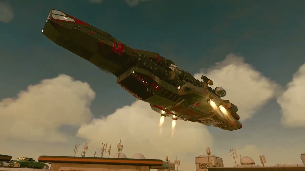 How to build the Rocinante in Starfield + flying (info in the comments)