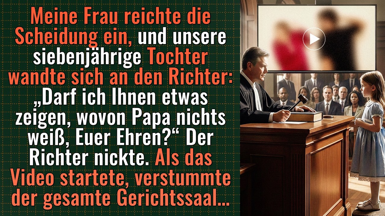 Bei der Scheidung zeigte die Tochter ein Video – der Gerichtssaal verstummte.
