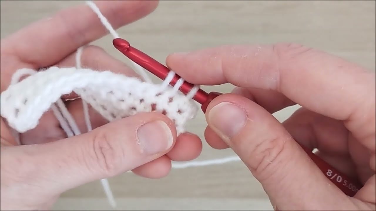 Leçon n°17: mailles serrées rabattues ou écoulées ensemble au crochet