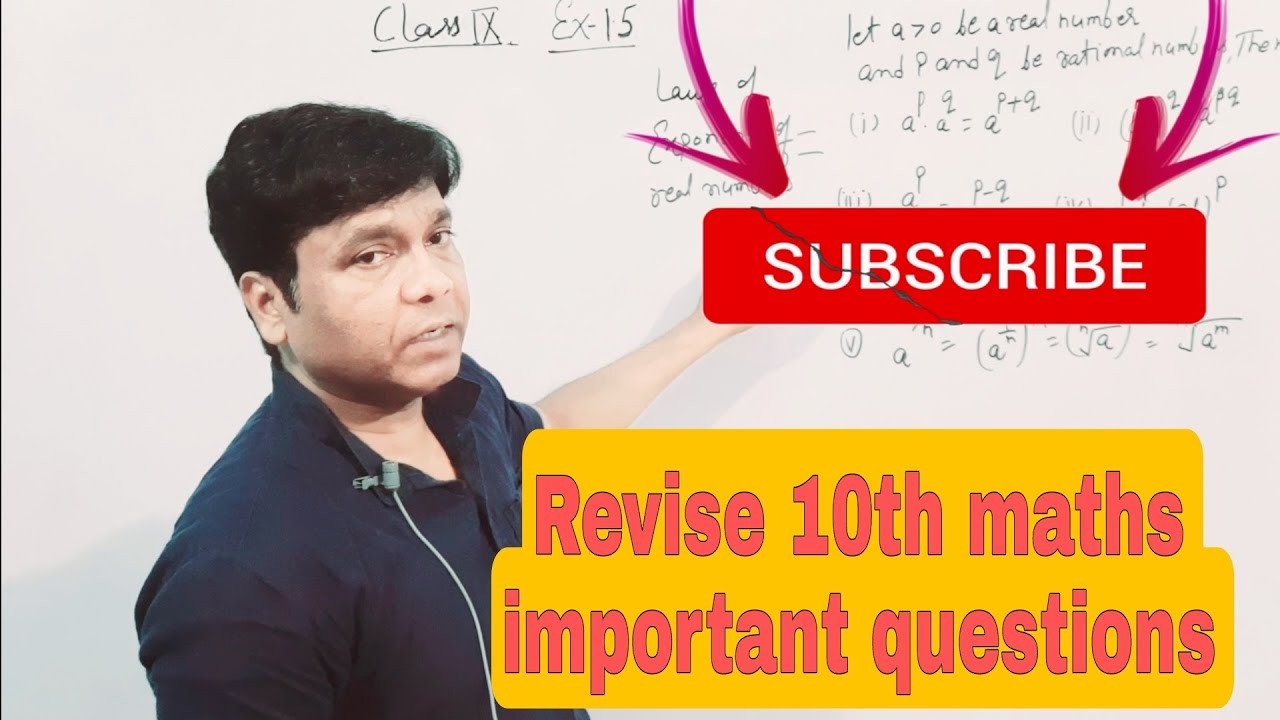 10th Class|Maths| Important questions |