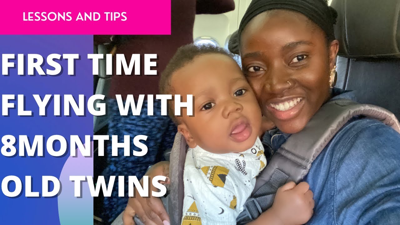 First time flying with infant twins | 8 Months babies | Lessons and tips!