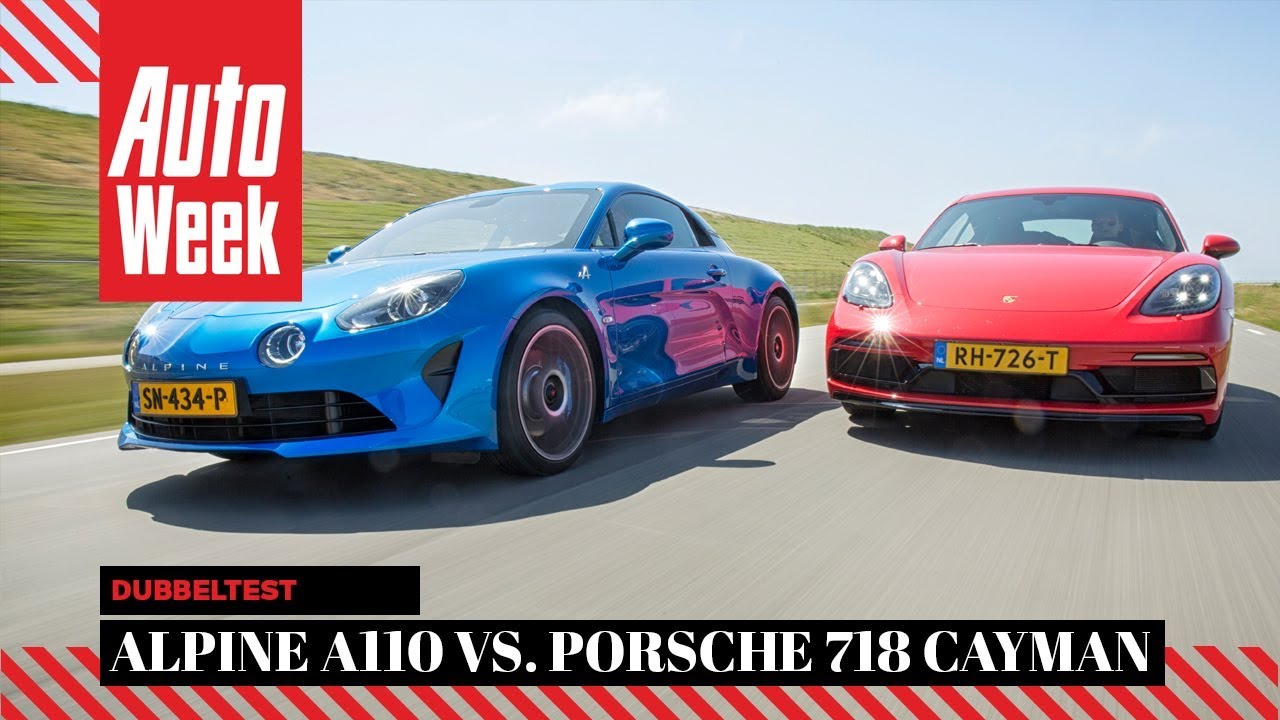 Alpine A110 vs Porsche 718 Cayman - AutoWeek Dubbeltest - English subtitles