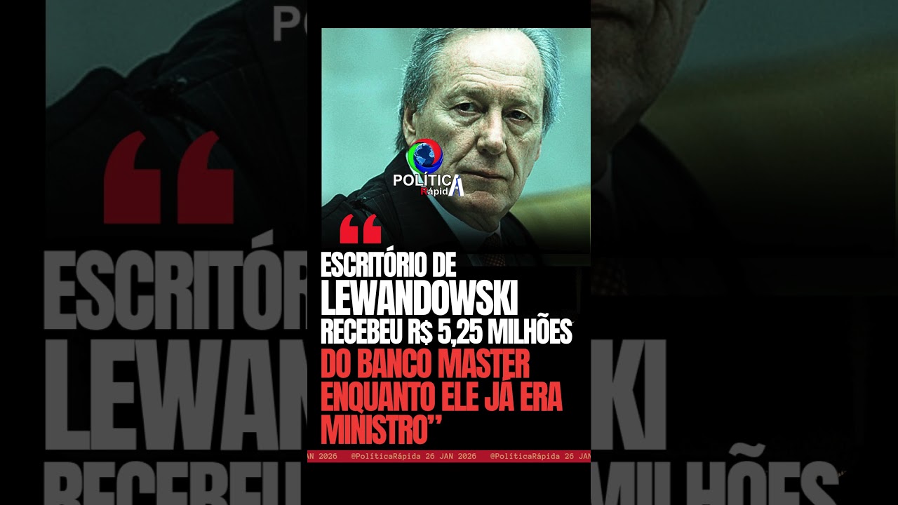 🚨 ESCÂNDALO NO CORAÇÃO DO GOVERNO! 💥 ESCRITÓRIO DE RICARDO LEWANDOWSKI RECEBEU MAIS DE...