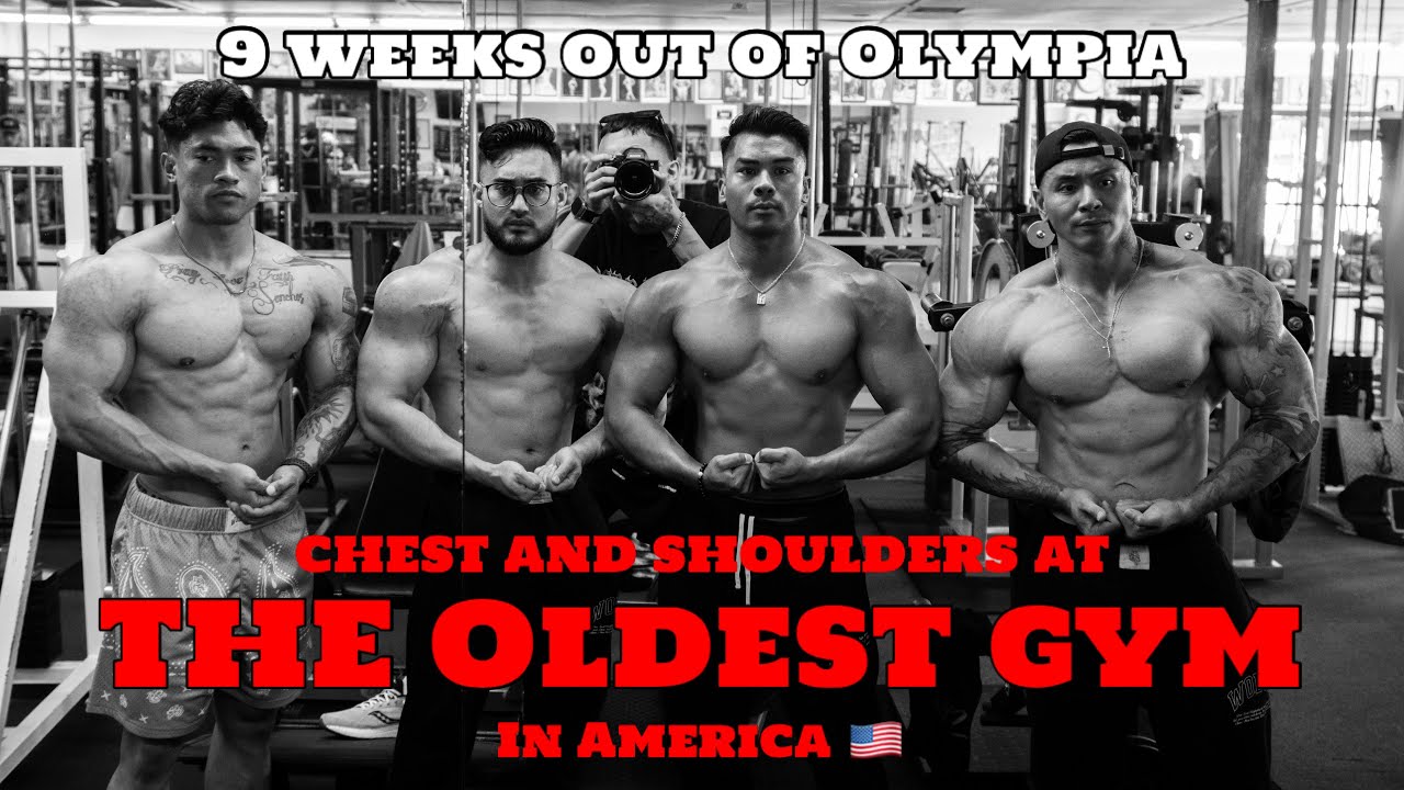 OLYMPIA PREP DAY 1 - Full Day Of Eating - Chest and Shoulders w/ the POGI BOYS 🇵🇭