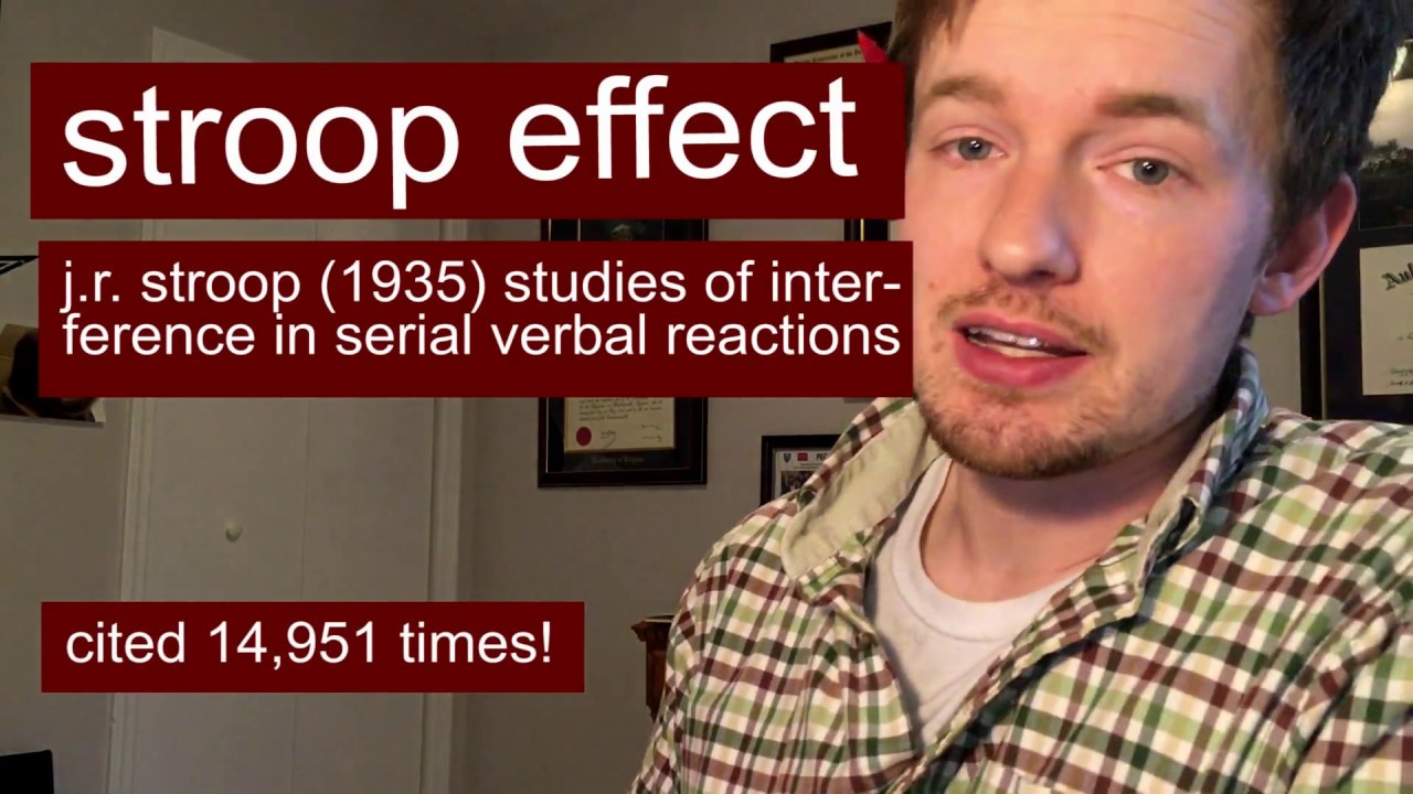 what is the stroop effect (color, counting, emotion)?  - ok science
