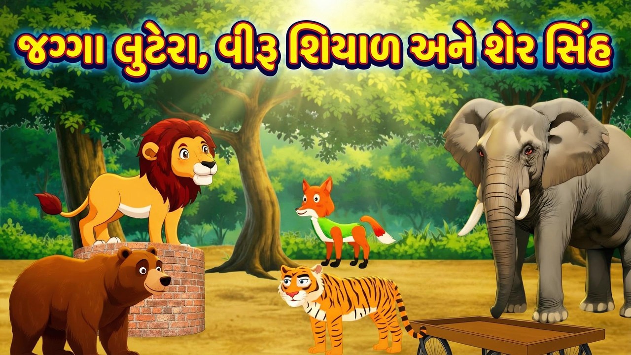 જગ્ગા લુટેરા વીરુ શિયાળ અને સેર સિંહ ની વાર્તા