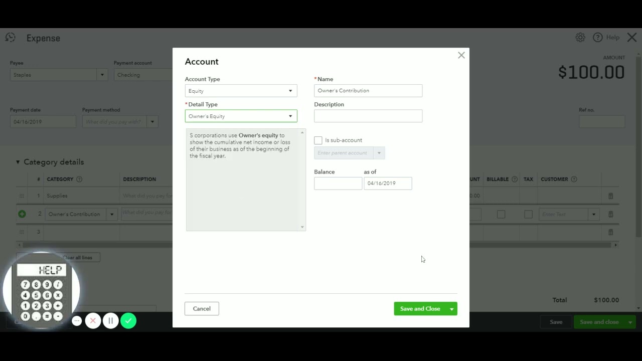 How to enter business expenses paid from a personal account in QuickBooks Online