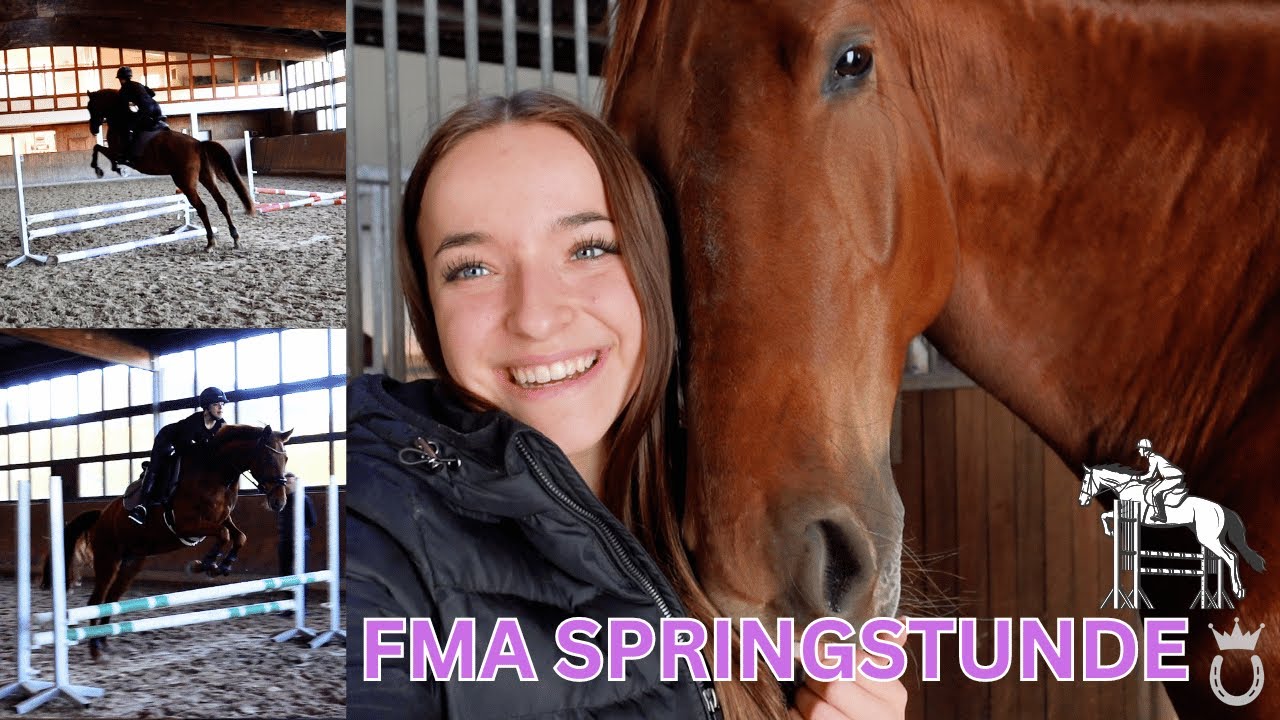 Springstunde mit einem Jungpferd 🤪​💥​ | Marina Schuster
