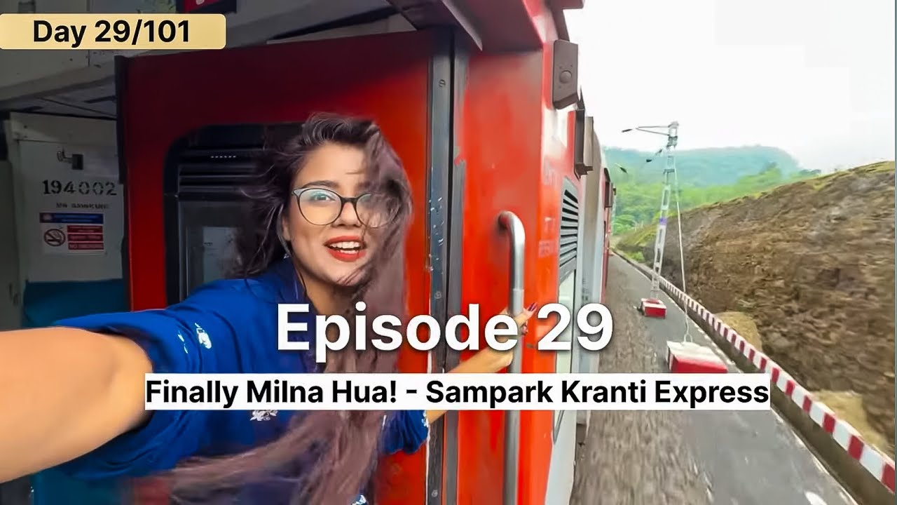 Day 29/101: I met my Father after a month of Solo travel 🥺 TAMILNADU SAMPARK KRANTI EXPRESS Vlog