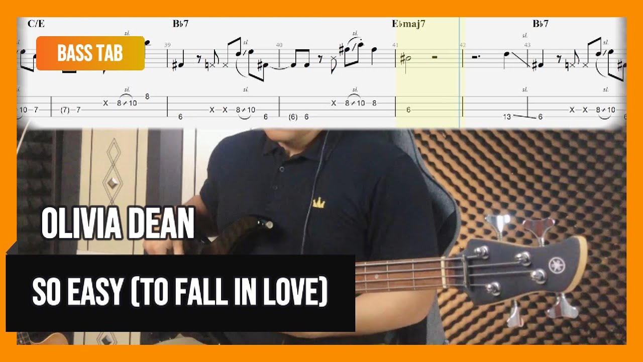 Olivia Dean - So Easy (To Fall In Love) | Bass Cover + Tabs