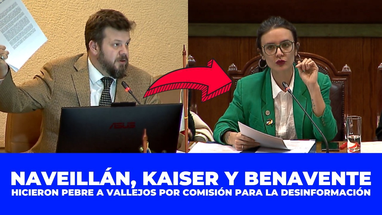 NAVEILLÁN, KAISER Y BENAVENTE HICIERON PEBRE A CAMILA VALLEJO POR COMISIÓN CONTRA LA DESINFORMACIÓN
