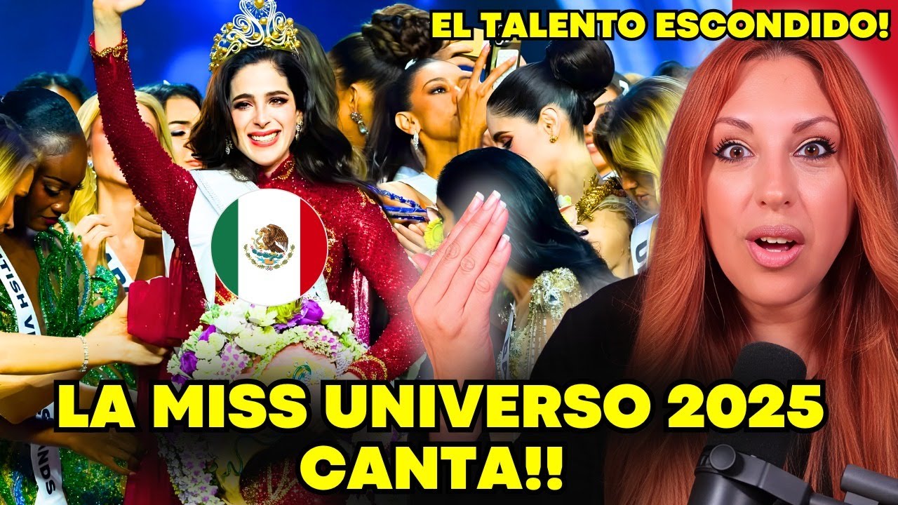 ¡MÉXICO LO HIZO! MISS UNIVERSO 2025… ¡Y ENCIMA CANTA! 🇲🇽🔥| Vocal Coach Analysis