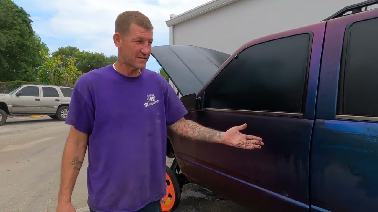 1999 Chevy Tahoe we repaint Chameleon to Voodoo Violet Kandy!