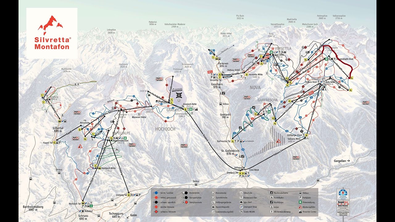 Silvretta Montafon Piste 31 Red Valisera (ski video)