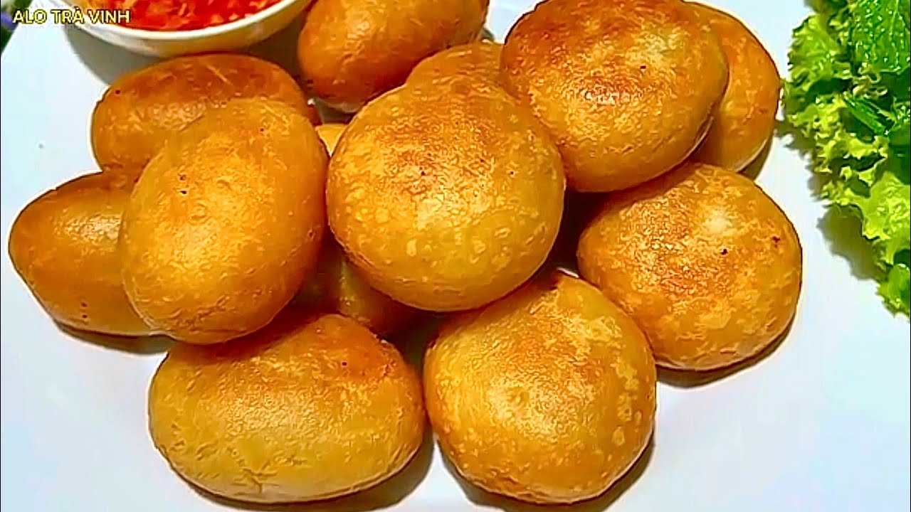 Bánh Cam Mặn Món Bánh Ngon Nhất Của Trẻ Nhỏ Miền Quê, Mẹo Chiên Bánh Không Nổ- Pork Fried Cake