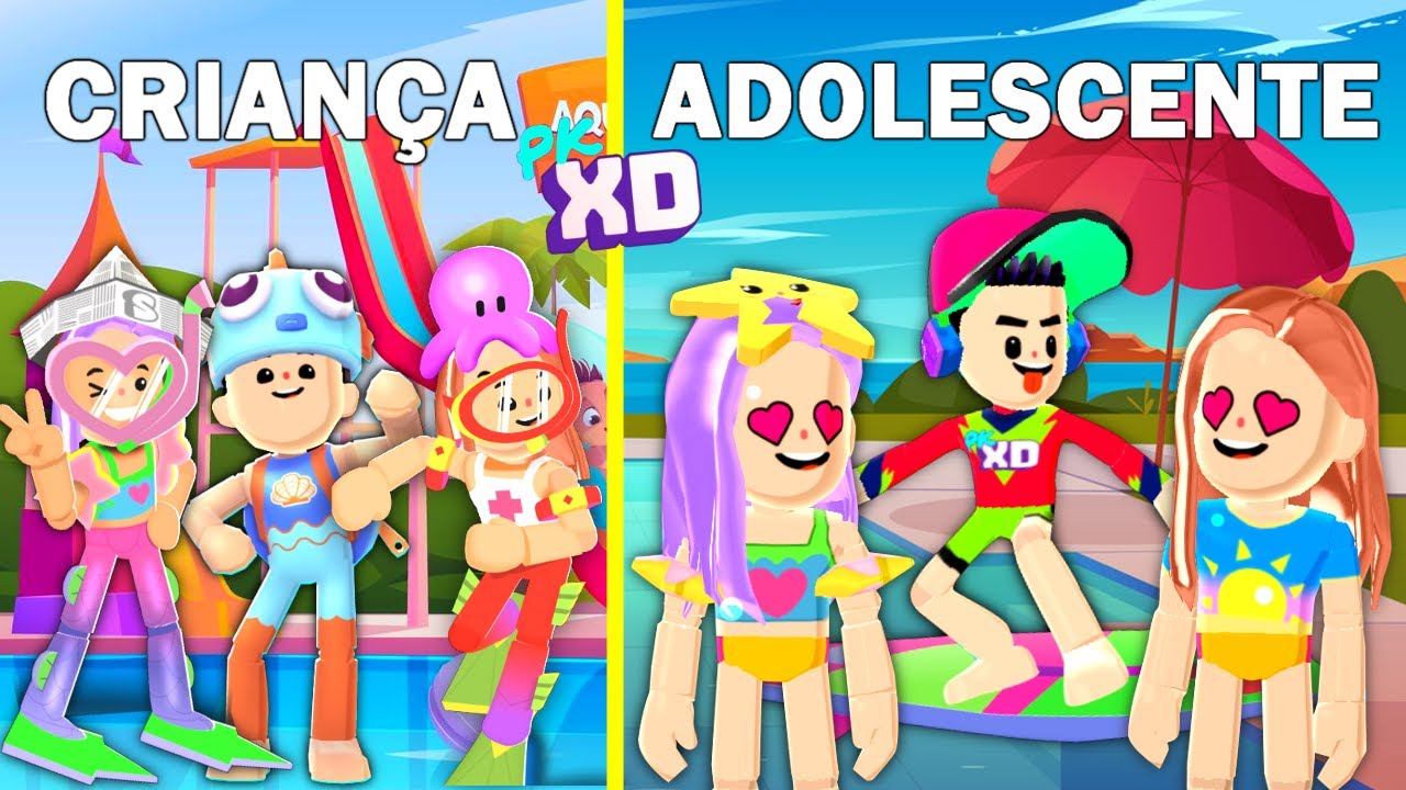 CRIANÇA VS ADOLESCENTE NO VERÃO - (PK XD game)
