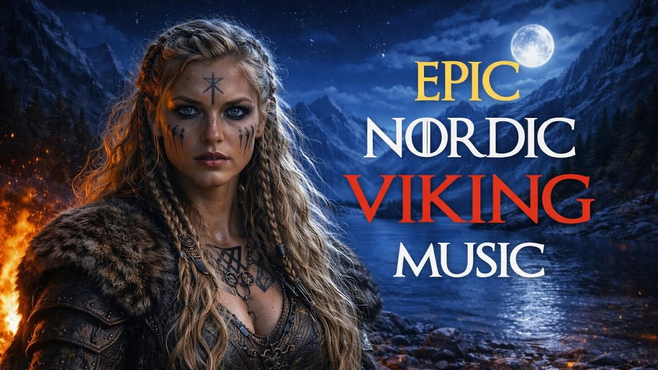 Epic Nordic Viking Music 🔥 Old Norse Female Vocals | Night Atmosphere, Focus, Study
