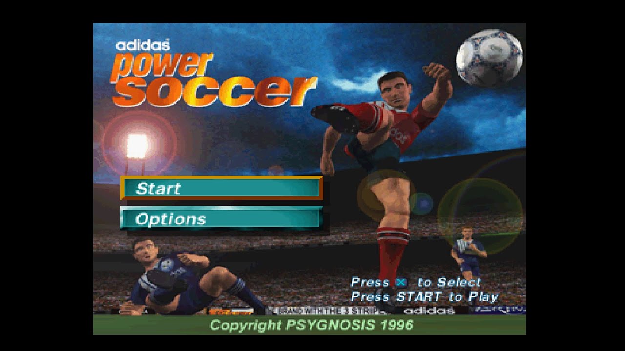 Adidas Power Soccer. [PlayStation - Psygnosis]. (1996). Tournament Cup. Arcade. Chelsea.