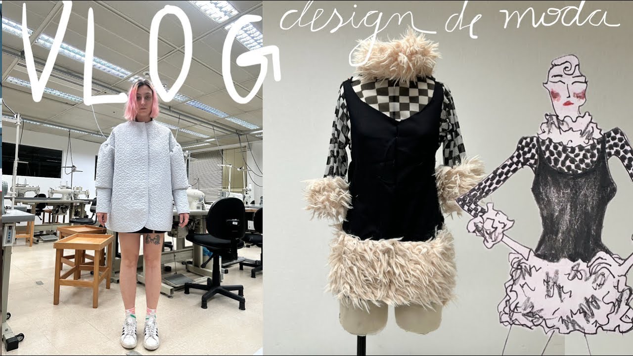 Como foi o ultimo mês de design de moda (fiz uma jaqueta de upclycling!)