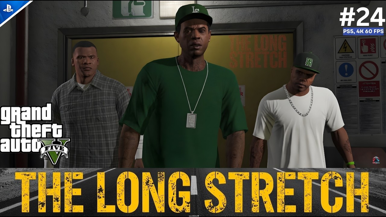Franklin & Lamar in Trouble! | The Long Stretch Mission | GTA 5 PS5 Hindi Gameplay #24