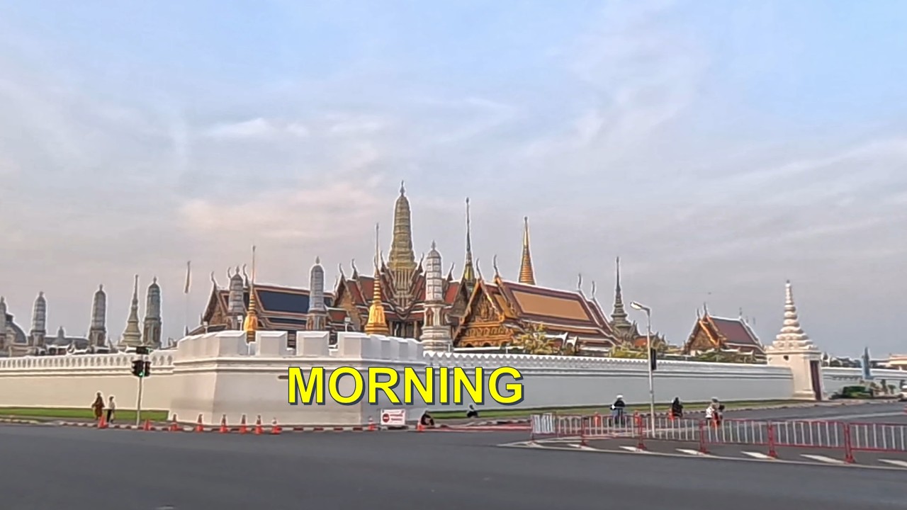 Wat Phra Kaew Bangkok Thailand Morning | Emerald Buddha Temple Relaxing Thailand | Calm of Siam