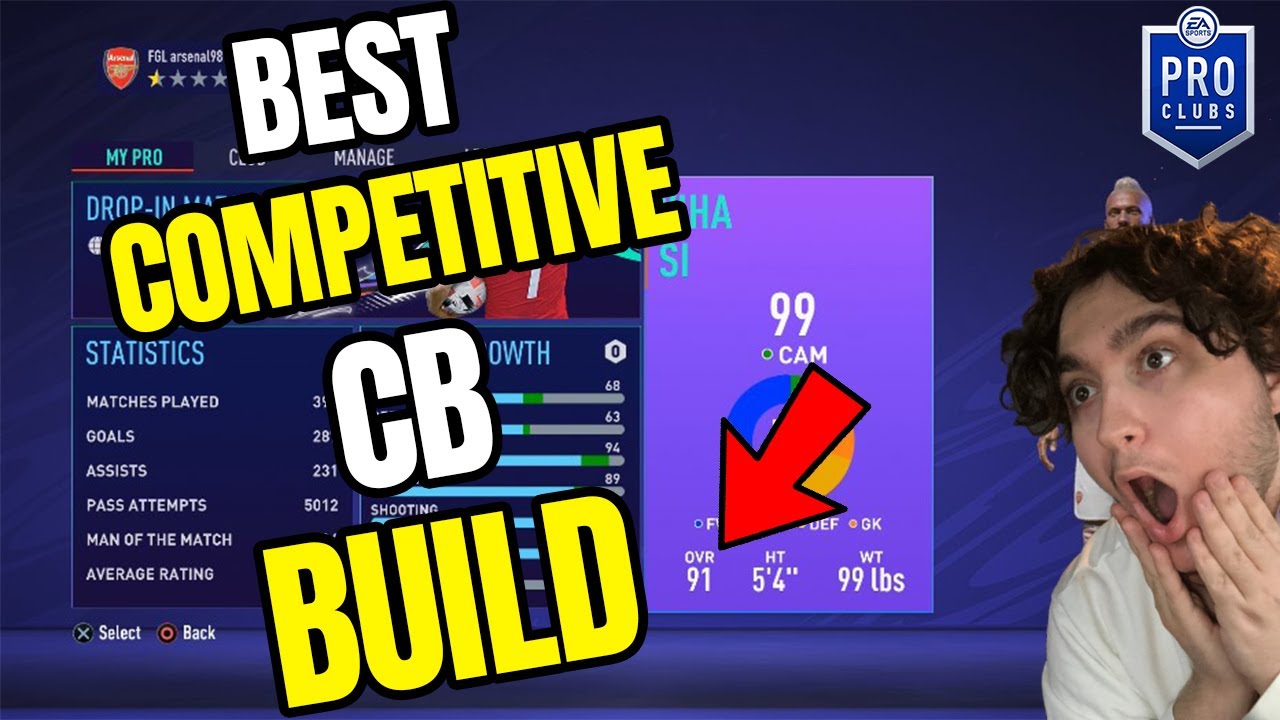 #FIFA22 - BEST & MOST OVERPOWERED CB BUILD RIGHT NOW IN PRO CLUBS (COMPETITIVE)🔥🔥 #7