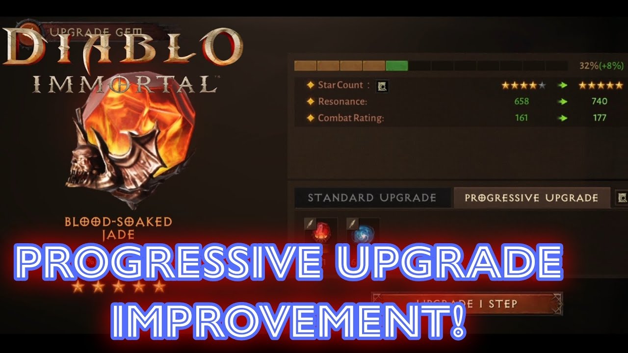 Increasing Star Rating During Progressive Upgrade - Diablo Immortal