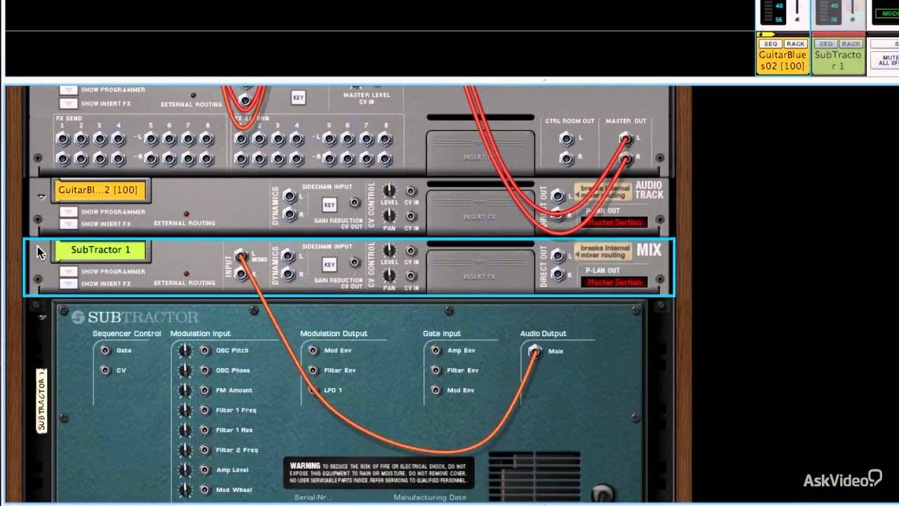 Reason 7 105: Working With Audio - 23. Audio Routing Basics