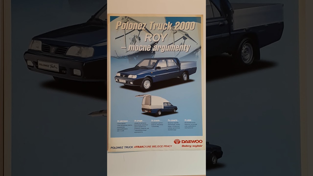 DAEWOO-FSO POLONEZ TRUCK ROY sales leaflet
