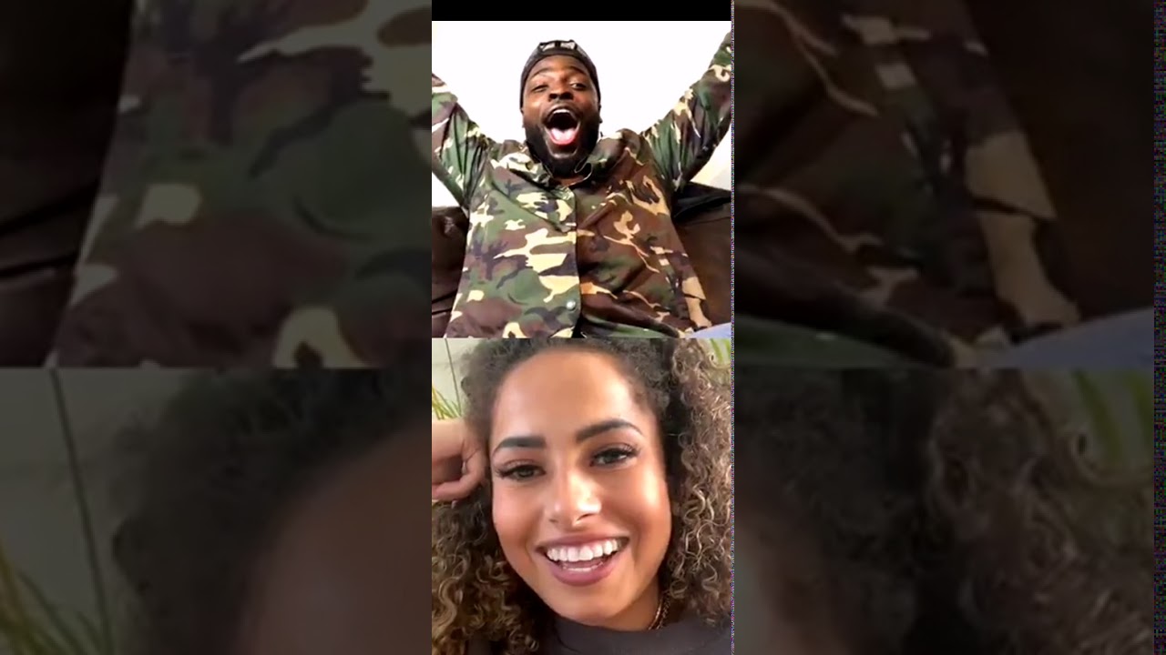 IG LIVE MICHAEL BOATENG + AMBER GILL LOVE ISLAND PUTS ON FASHION SHOW