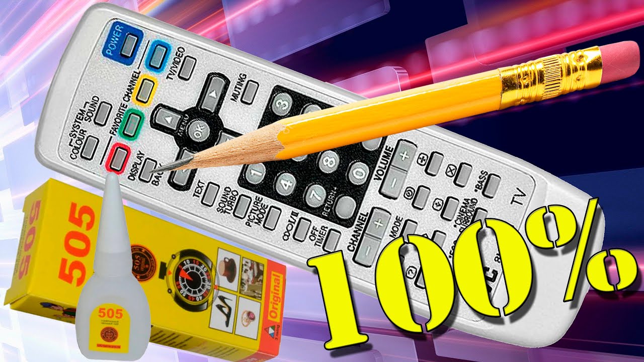 Ремонт пульта с помощью карандаша и клея 🔻