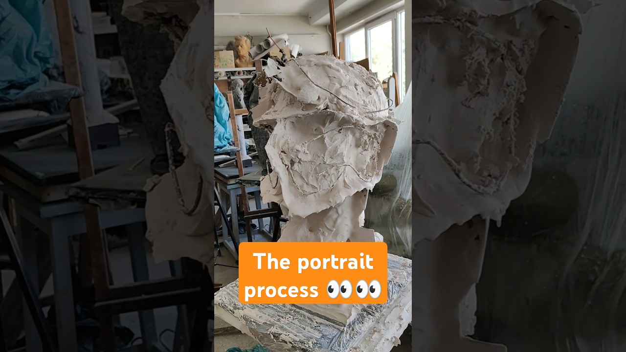 Process 🫠🫠#sculpt #sculpting #art #portrait #sculpture #скульптура #skills #арт #портрет