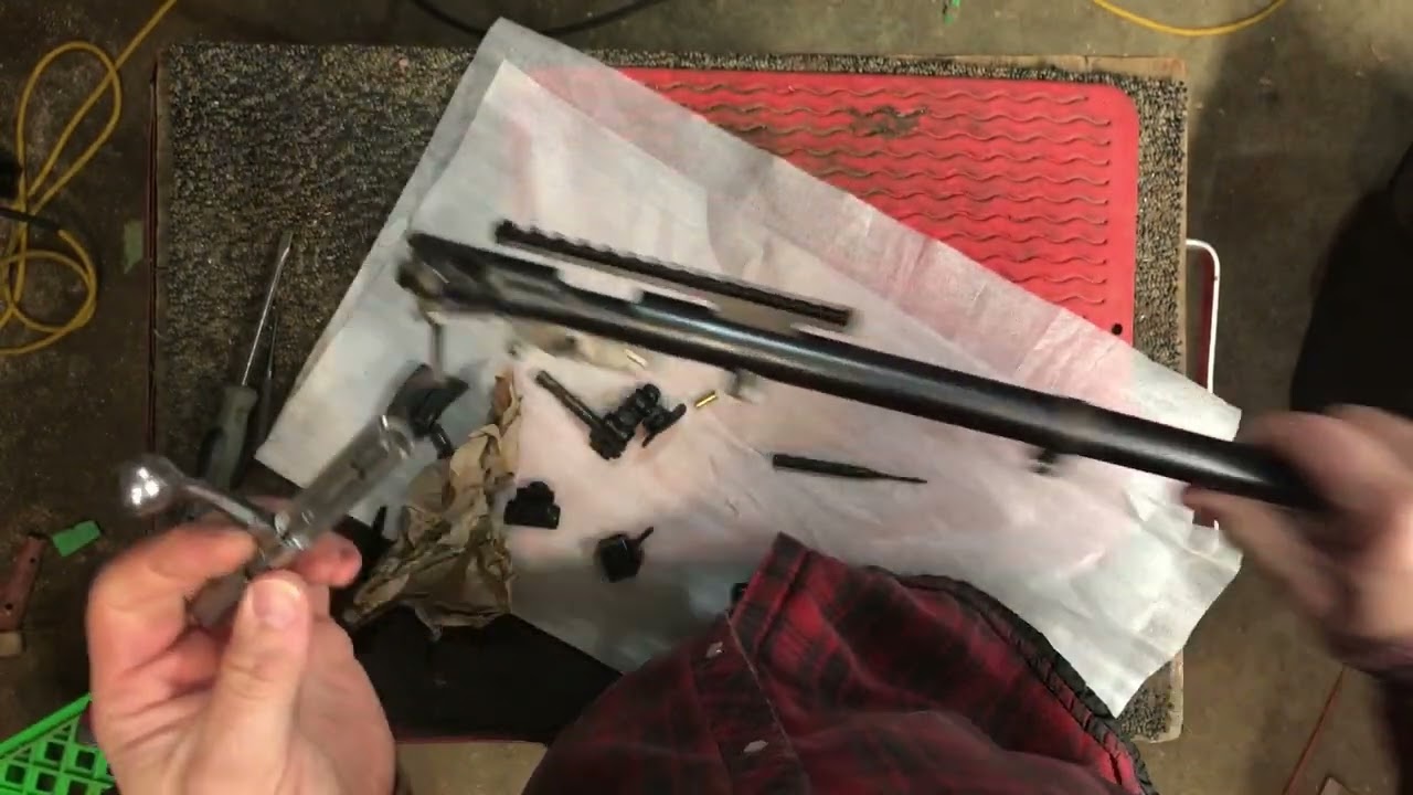 Winchester 75 .22LR- details of action, trigger and bolt