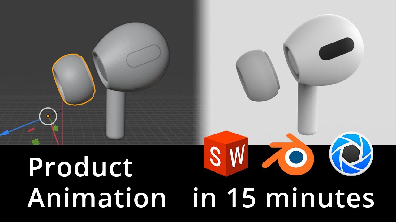 Product Animation in 15 min [Solidworks/Blender/Keyshot]