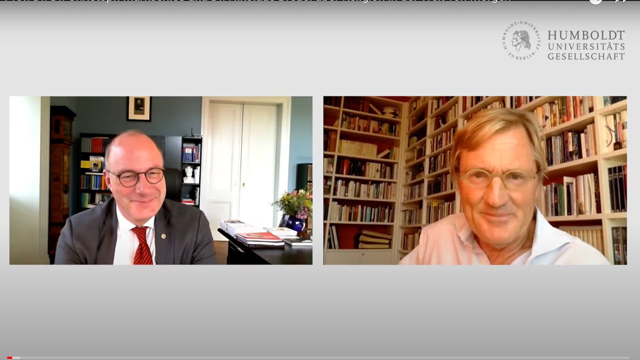 Prof. Dr. Dr. Christoph Markschies und Dr. Nikolaus Breuel über Religion in der Welt von morgen
