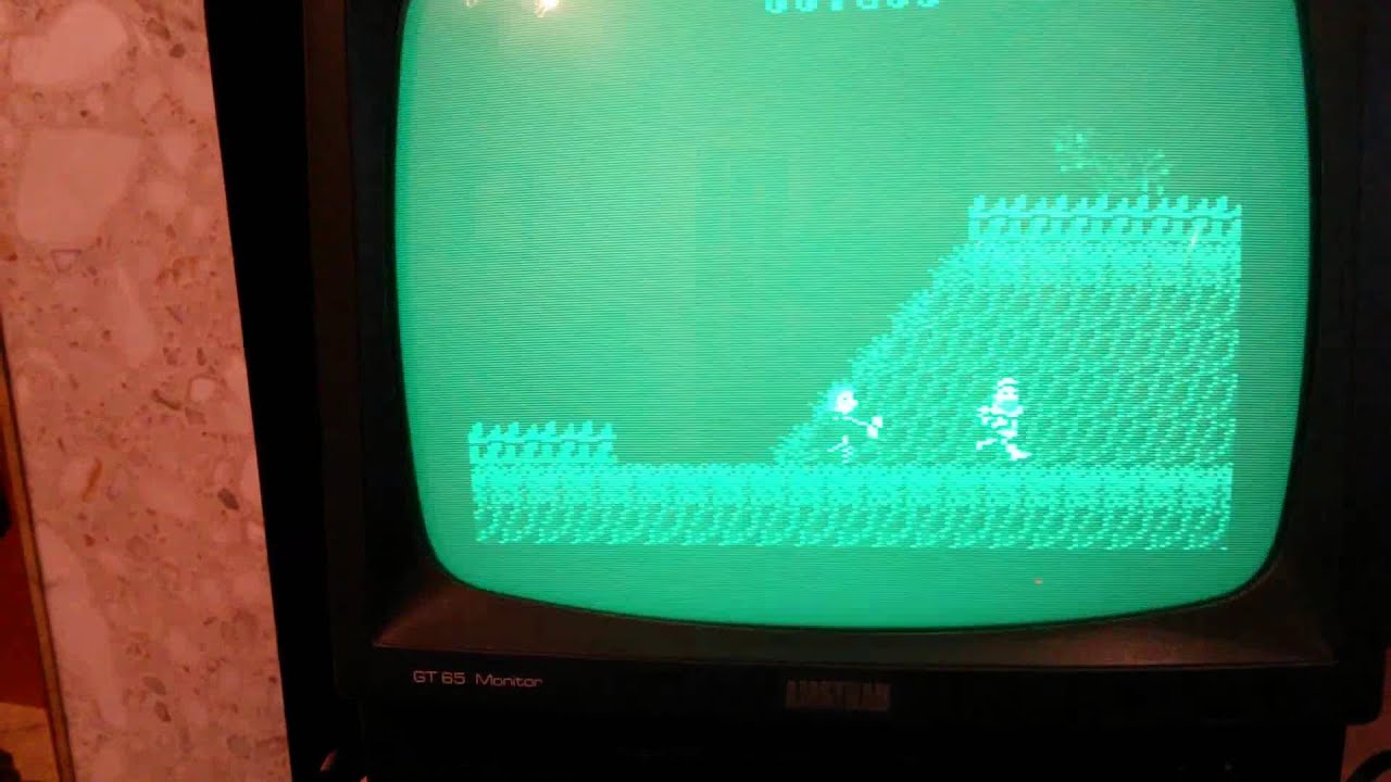 Amstrad CPC 464 Green Screen Ghost n Goblins