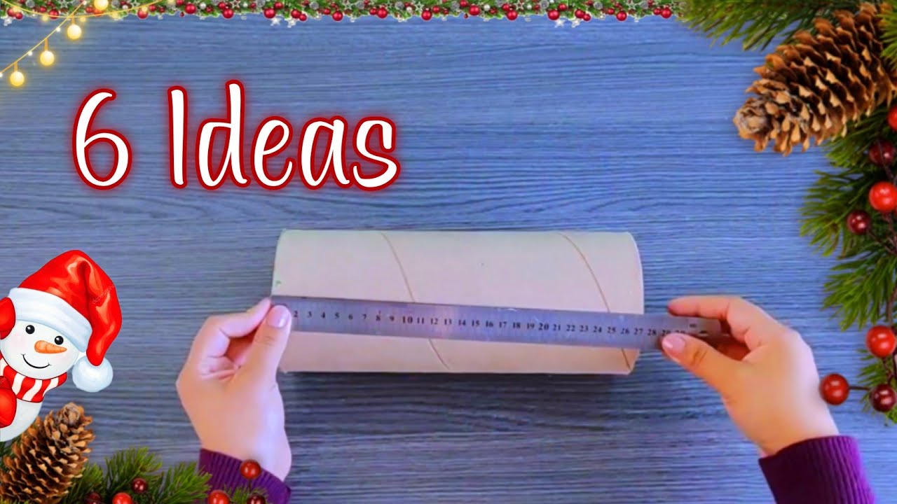 IDEAS NAVIDEÑAS con tubos de Cartón / Manualidades para regalar,decorar o vender / CHRISTMAS DIY